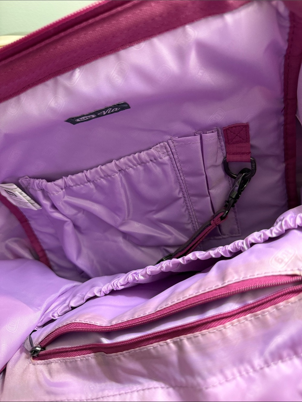 Striped Pink & Purple Utility Backpack from LUG - Picture 9 of 9